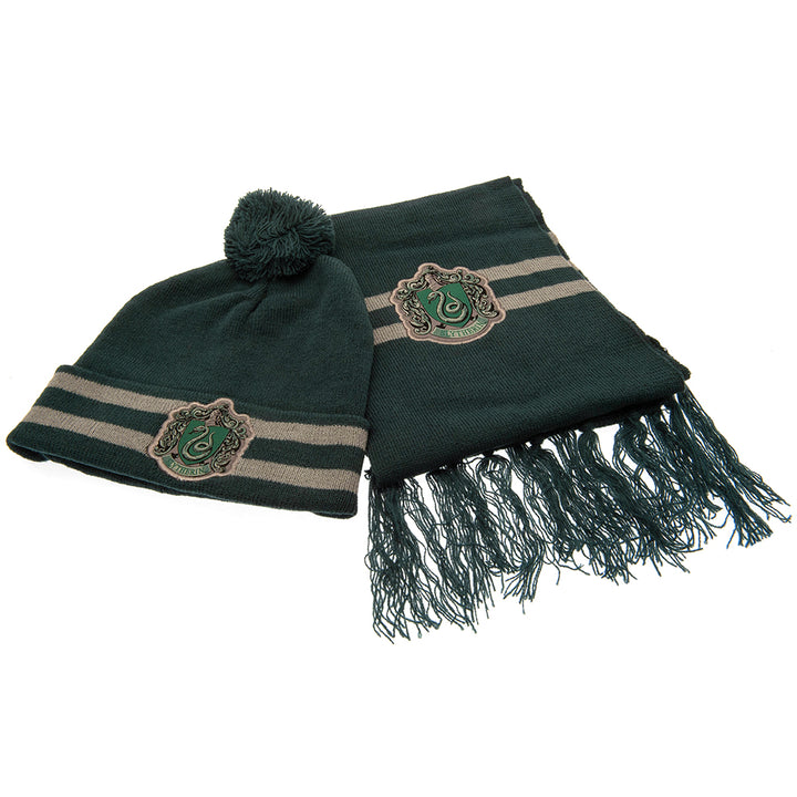 Harry Potter Junior Beanie & Scarf Slytherin