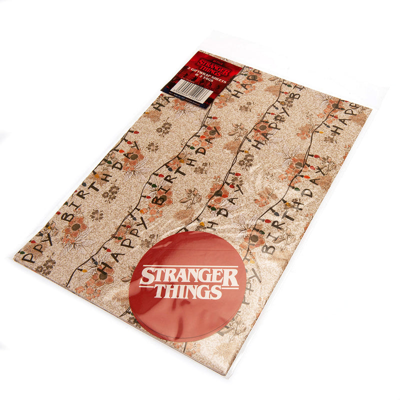 Stranger Things Gift Wrap, close-up detail