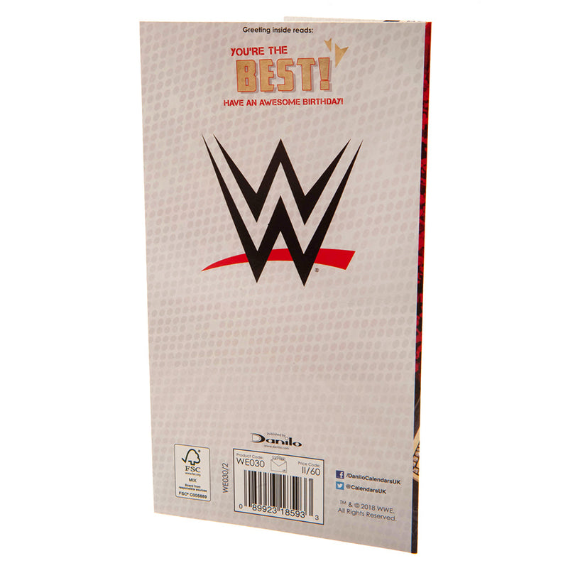 WWE Birthday Card Title Belt, close-up detail