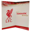 Liverpool FC Boy Birthday Card, side angle
