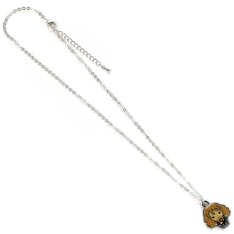 Harry Potter Silver Plated Chibi Hermione Necklace, side angle