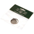Celtic FC Antique Silver Crest Keyring, side angle