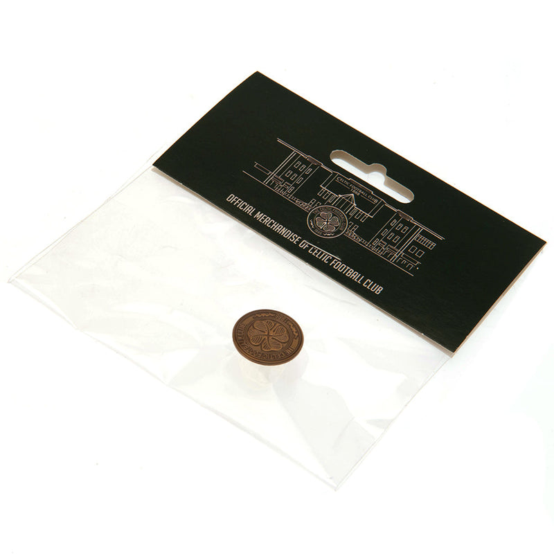 Celtic FC Antique Gold Crest Badge, alternate view