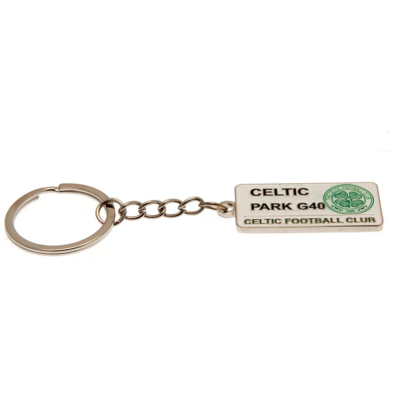 Celtic FC Embossed Street Sign Keyring, alternate view