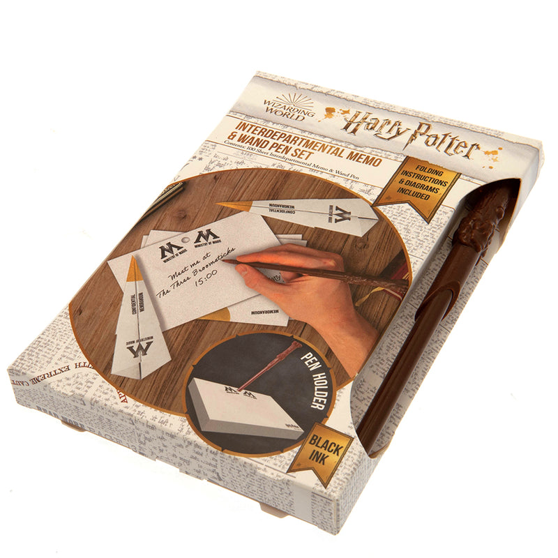 Harry Potter Memo Pad & Pen Set, close-up detail
