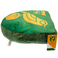 Norwich City FC Crest Cushion, side angle