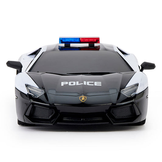 Lamborghini Aventador Radio Controlled Car 1:24 Scale Police, alternate view