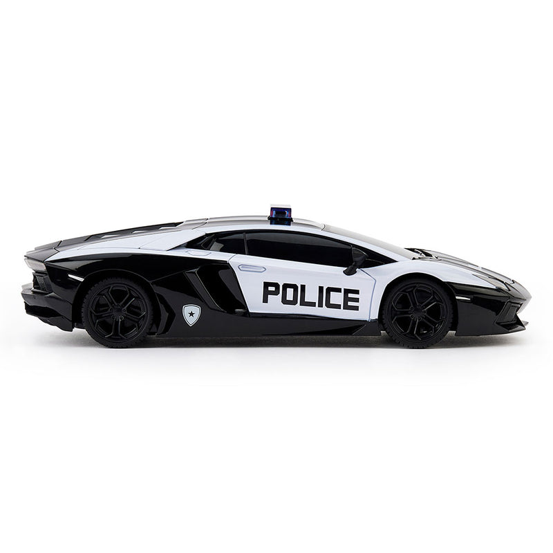 Lamborghini Aventador Radio Controlled Car 1:24 Scale Police, close-up detail
