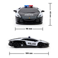 Lamborghini Aventador Radio Controlled Car 1:24 Scale Police, rear view