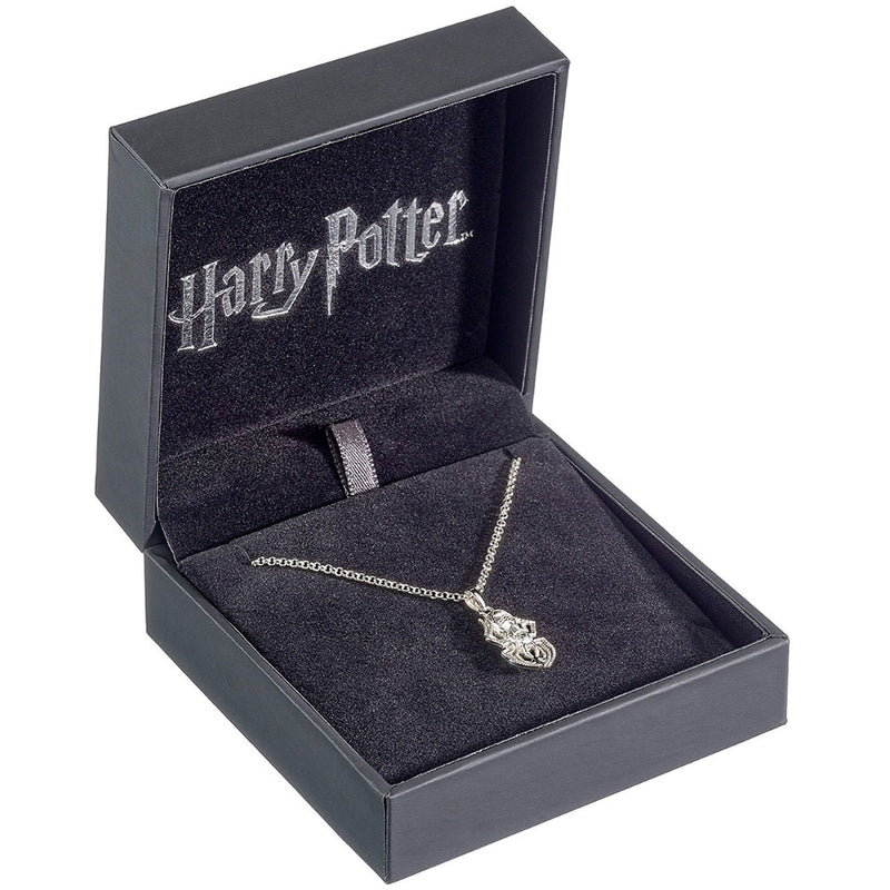 Harry Potter Sterling Silver Aragog Spider Necklace, side angle