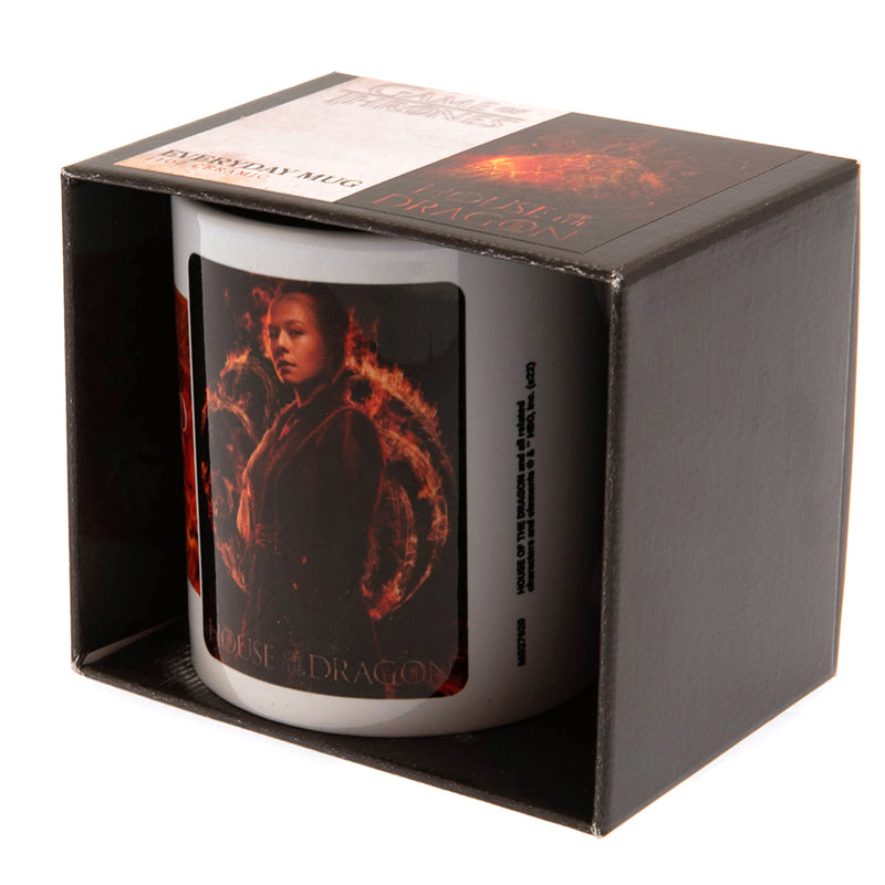 House Of The Dragon Mug Fire And Blood, close-up detail