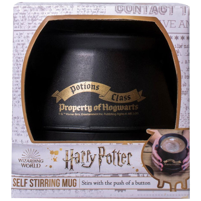 Harry Potter Self Stirring Cauldron Mug, side angle