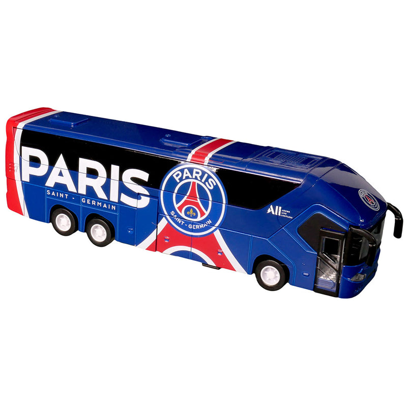 Paris Saint Germain FC Diecast Team Bus, close-up detail
