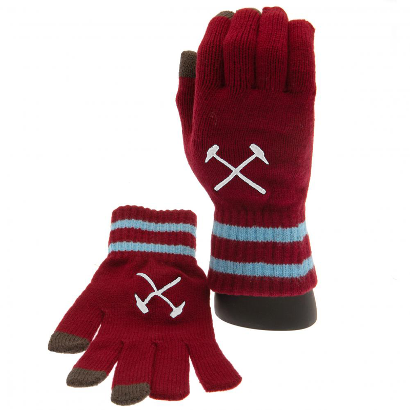 West Ham United FC Touchscreen Knitted Gloves Youths collectible from Infinity Collectables 2026
