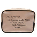 Harry Potter 2 Piece PU Wash Bag Set, close-up detail