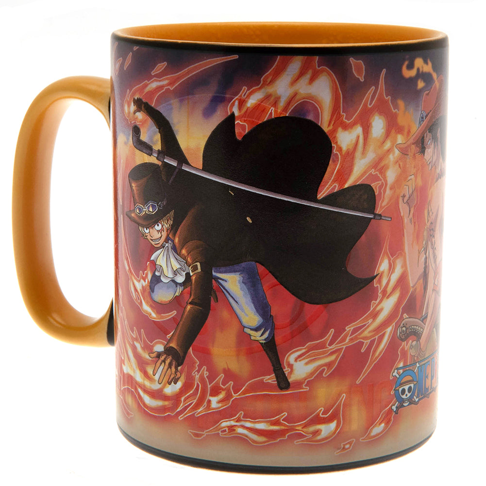 One Piece Heat Changing Mega Mug Luffy & Sabo