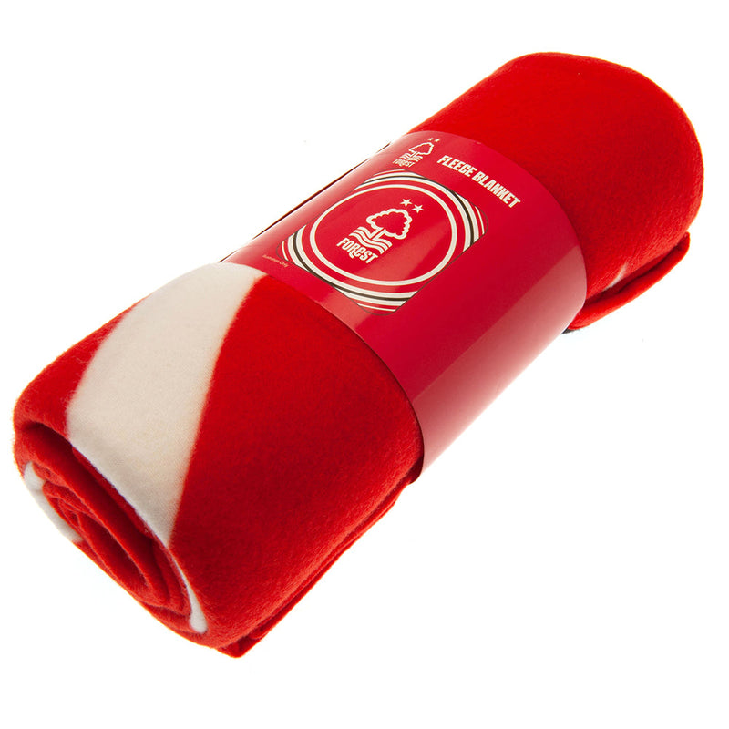 Nottingham Forest FC Pulse Fleece Blanket, side angle