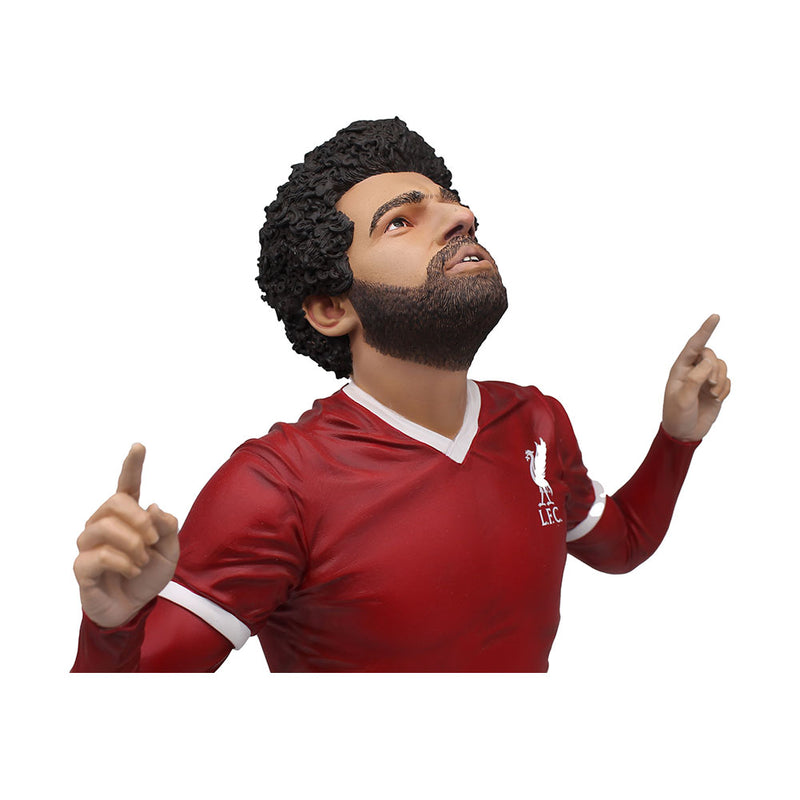 Liverpool FC Football's Finest Mohamed Salah Premium 60cm Statue, in display