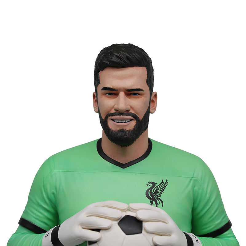 Liverpool FC Football's Finest Alisson Becker Premium 60cm Statue, close-up detail