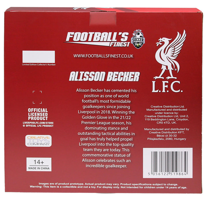 Alisson Becker Liverpool FC Football's Finest Premium 60cm Statue