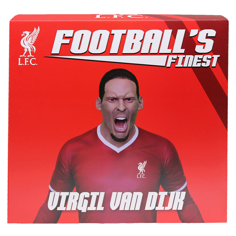 Liverpool FC Football's Finest Virgil Van Dijk Premium 60cm Statue, showing reverse