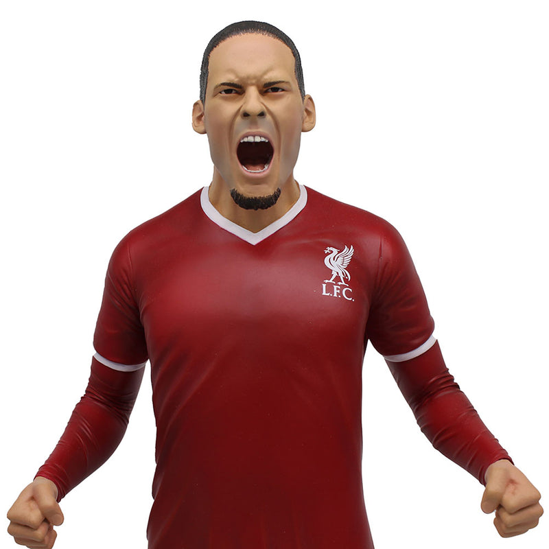 Liverpool FC Football's Finest Virgil Van Dijk Premium 60cm Statue, rear view