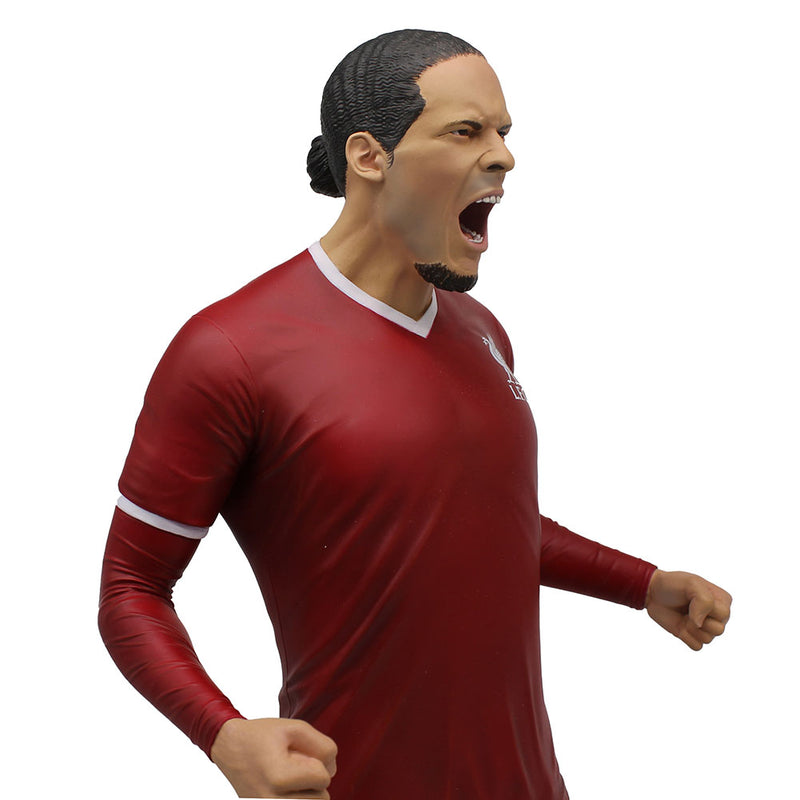 Liverpool FC Football's Finest Virgil Van Dijk Premium 60cm Statue, packaging shot