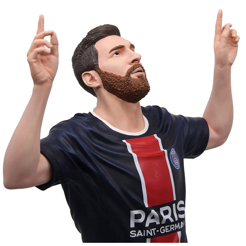 Paris Saint Germain FC Football's Finest Lionel Messi Premium 60cm Statue, packaging shot