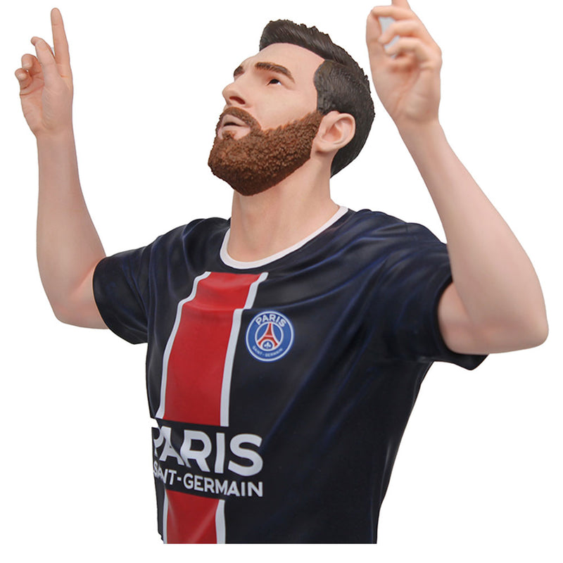 Paris Saint Germain FC Football's Finest Lionel Messi Premium 60cm Statue, in display