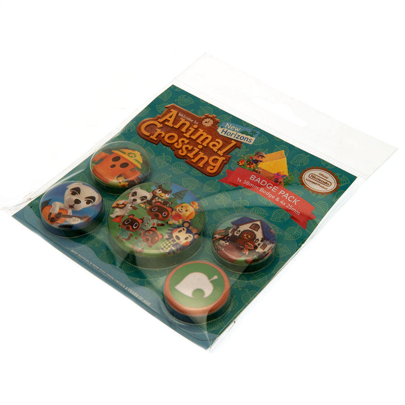 Animal Crossing Button Badge Set, side angle