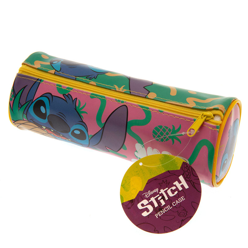 Lilo & Stitch Barrel Pencil Case, close-up detail