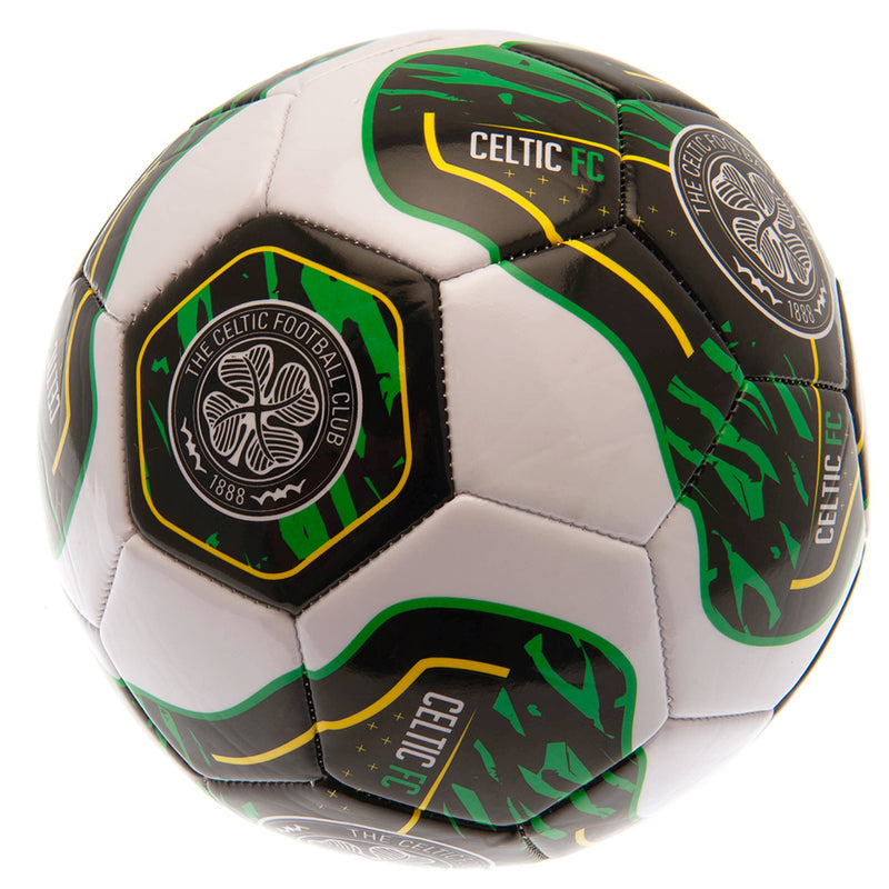 Celtic FC Tracer Football, side angle