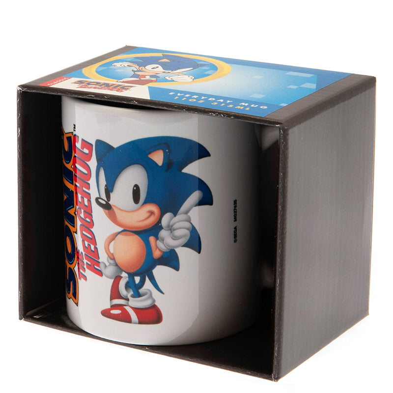 Sonic The Hedgehog Mug, close-up detail