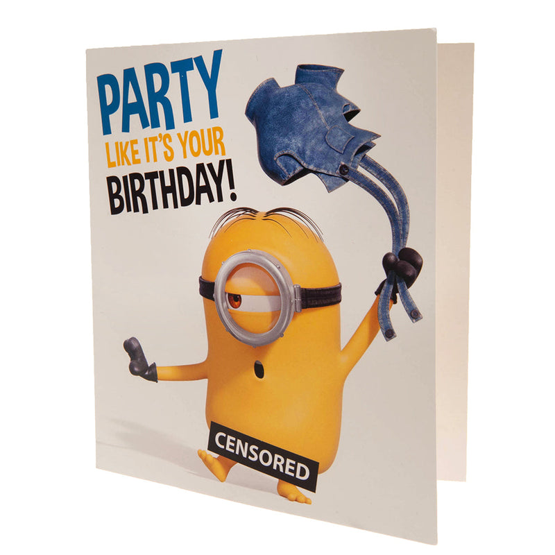 Minions Birthday Card Party, alternate view