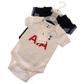 Tottenham Hotspur FC 2 Pack Bodysuit 0/3 mths GD, close-up detail