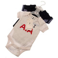 Tottenham Hotspur FC 2 Pack Bodysuit 9/12 mths GD, close-up detail