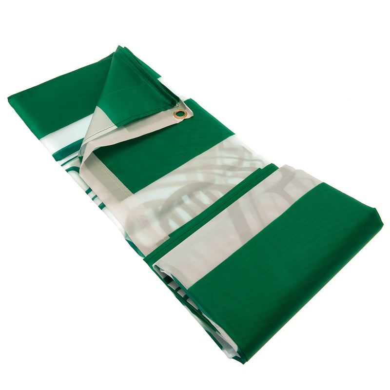 Celtic FC Hoop Flag, side angle