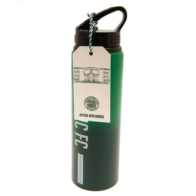 Celtic FC Aluminium Drinks Bottle, side angle