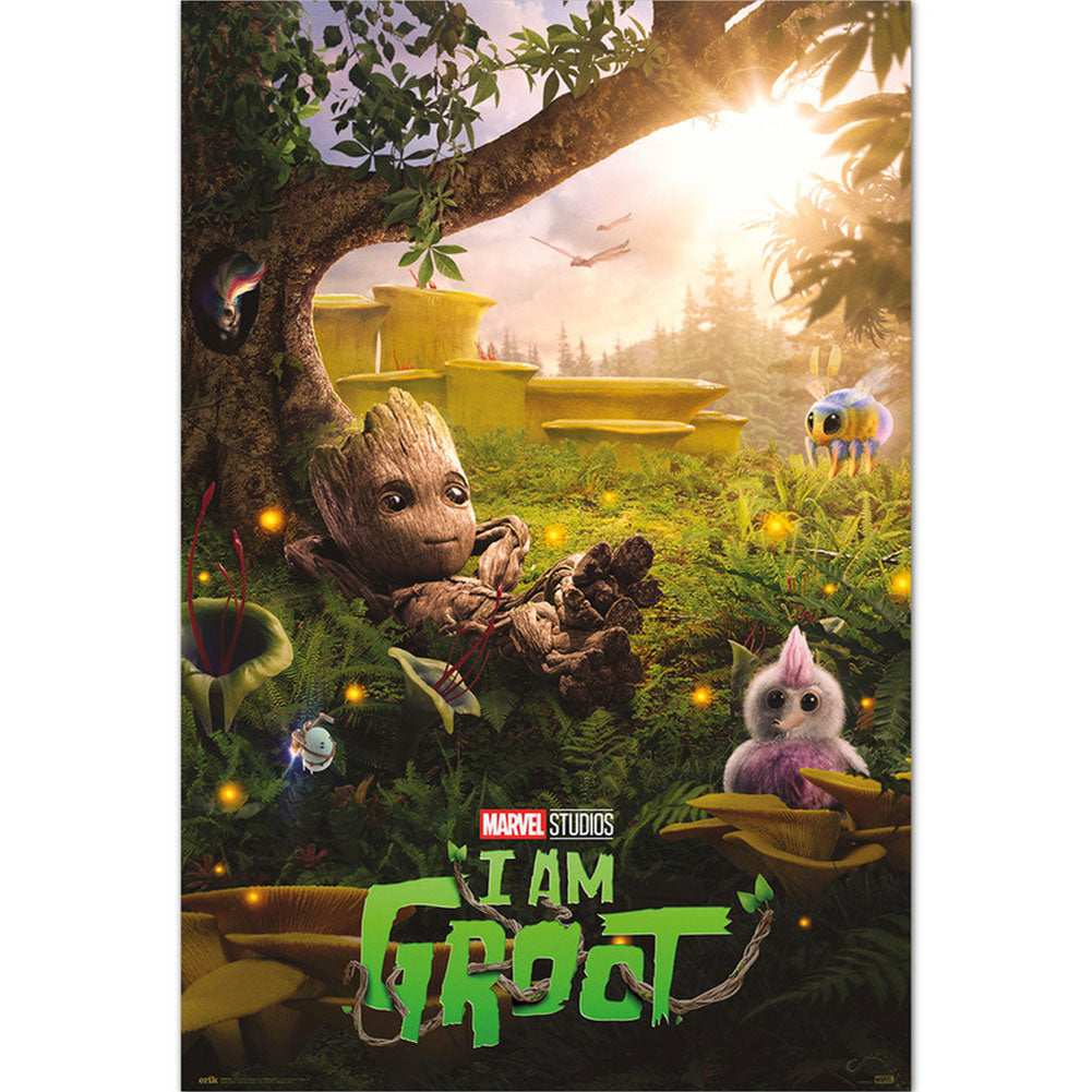 I Am Groot Chill Time Poster