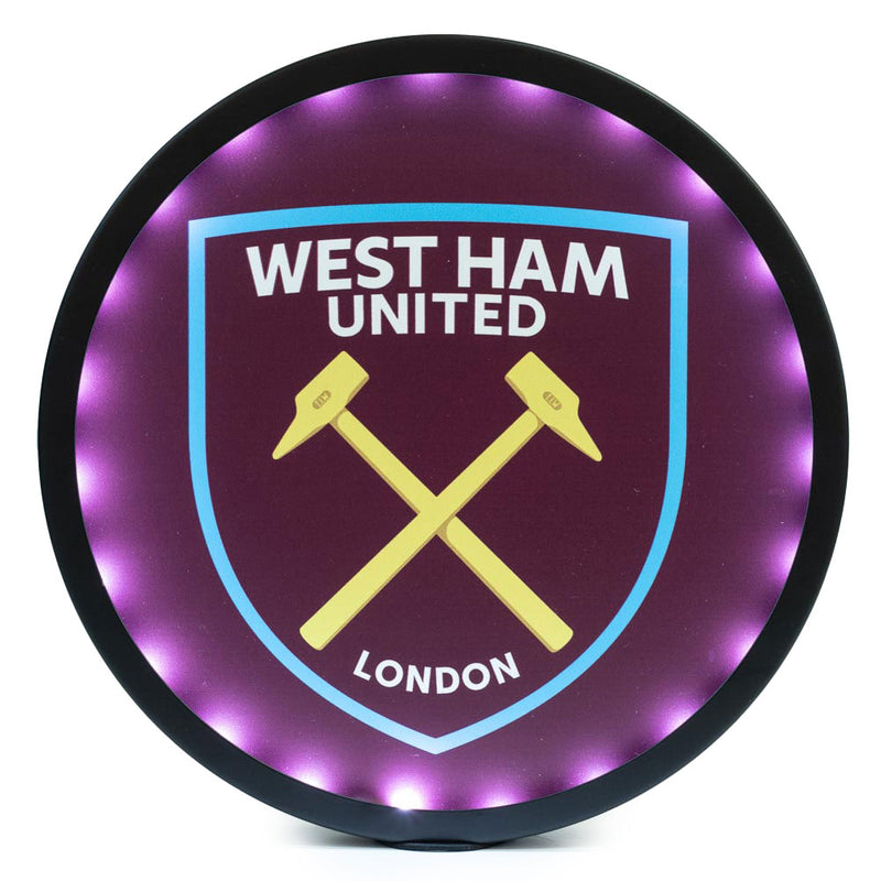 West Ham United FC Metal LED Logo Sign collectible from Infinity Collectables 2026