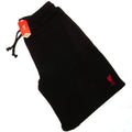 Liverpool FC Sweat Shorts Mens Black Small, close-up detail