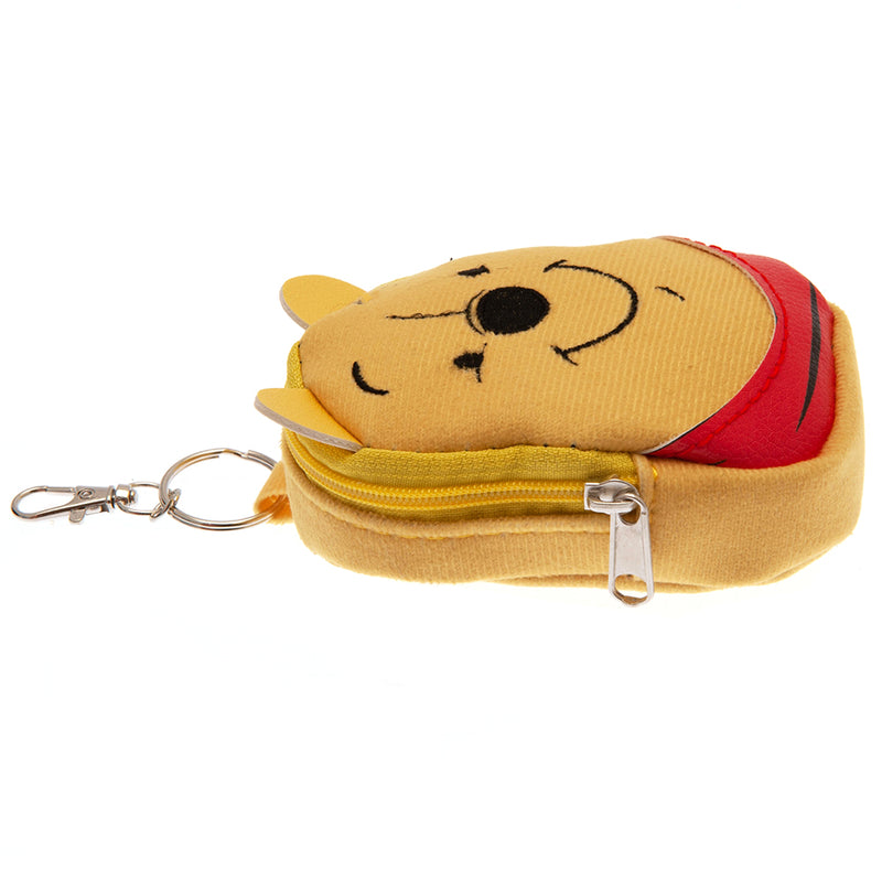 Winnie The Pooh Mini Backpack Keyring, side angle