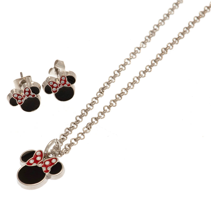 Minnie Mouse Fashion Jewellery Necklace & Earring Set collectible from Infinity Collectables 2026