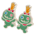 Lilo & Stitch Plated Brass Earring Set, side angle