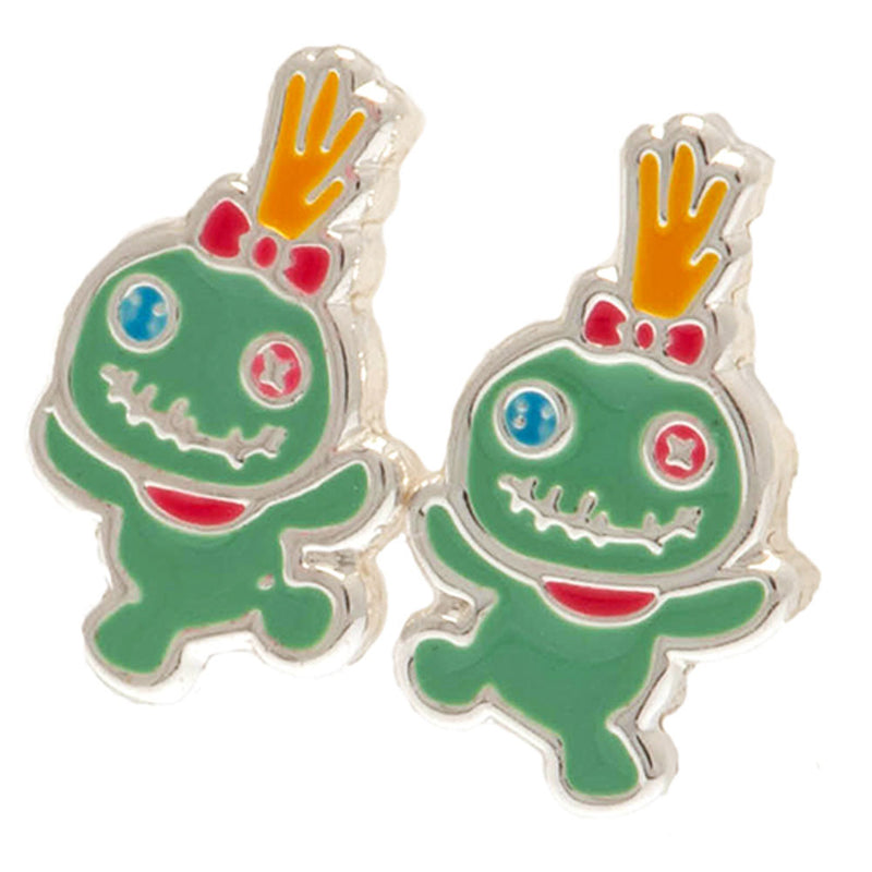 Lilo & Stitch Plated Brass Earring Set, side angle
