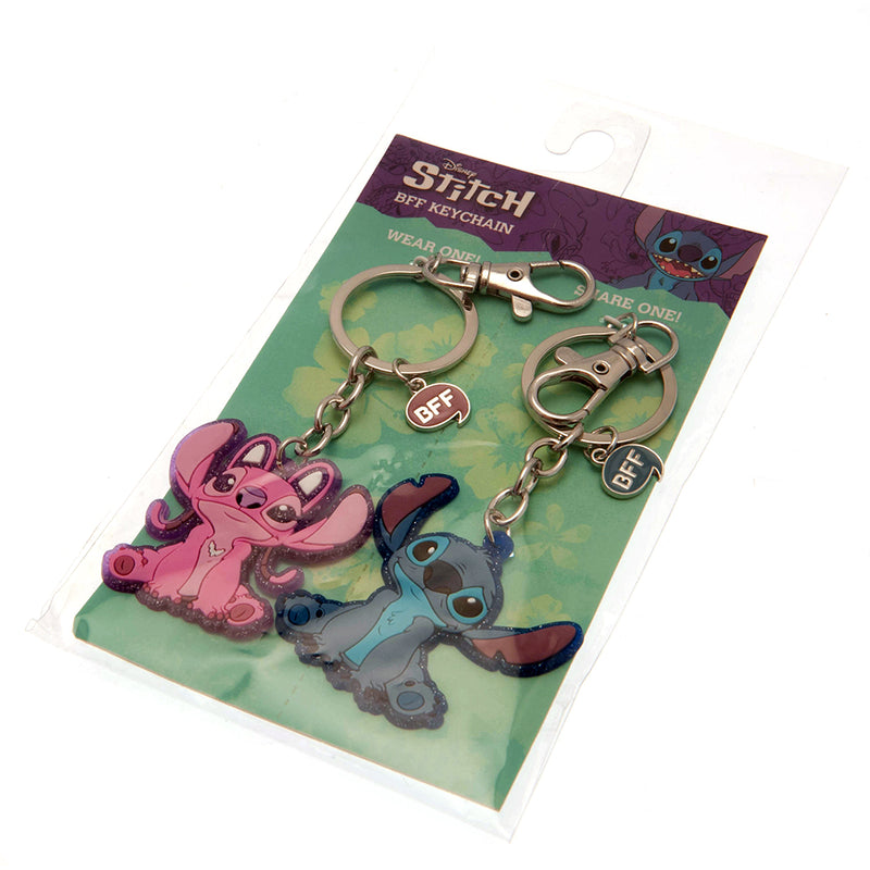 Lilo & Stitch BFF Keyring Set, side angle