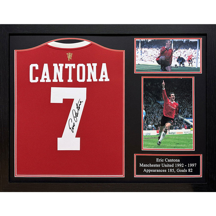 Manchester United FC Eric Cantona Signed Shirt (Framed)