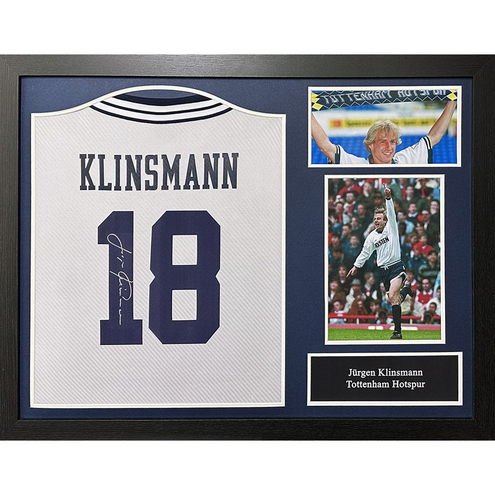 Tottenham Hotspur FC 1994 Jurgen Klinsmann Signed Shirt (Framed)
