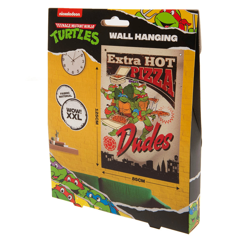 Teenage Mutant Ninja Turtles XL Fabric Wall Banner, side angle