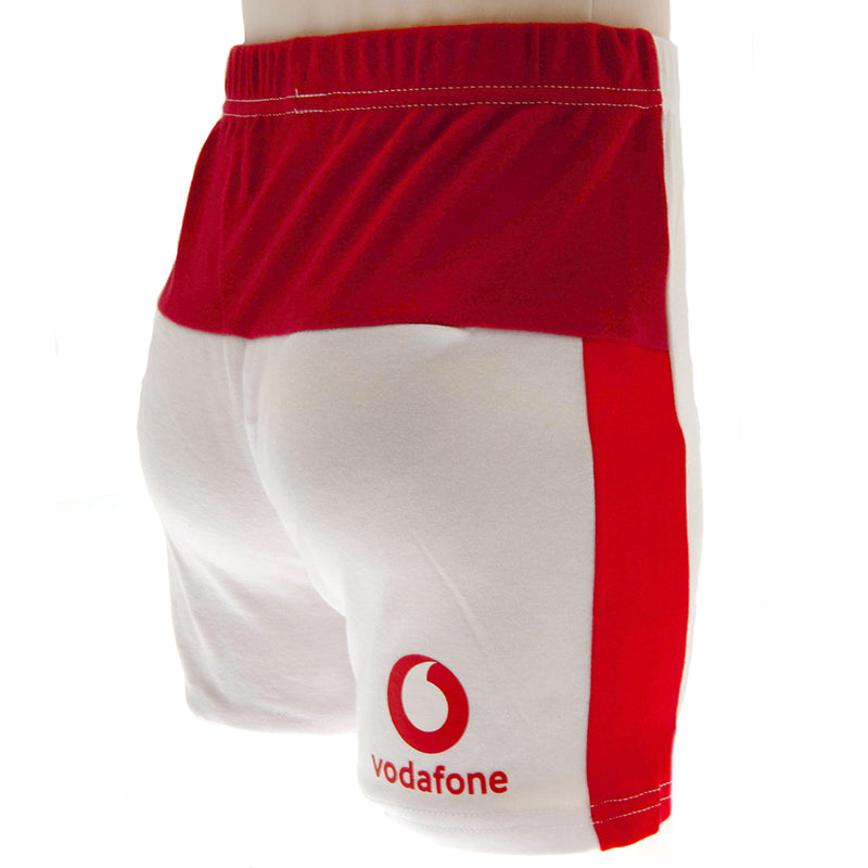 Wales RU Shirt & Short Set 9/12 mths SP, close-up detail